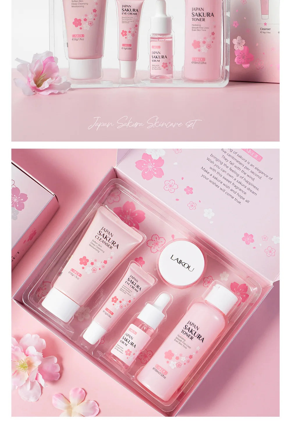 LAIKOU Sakura 5pcs Skin Care Kit