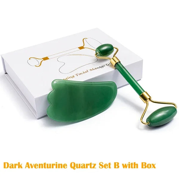 Jade Roller Gua Sha Set