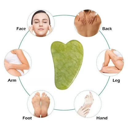 Natural jade roller massager