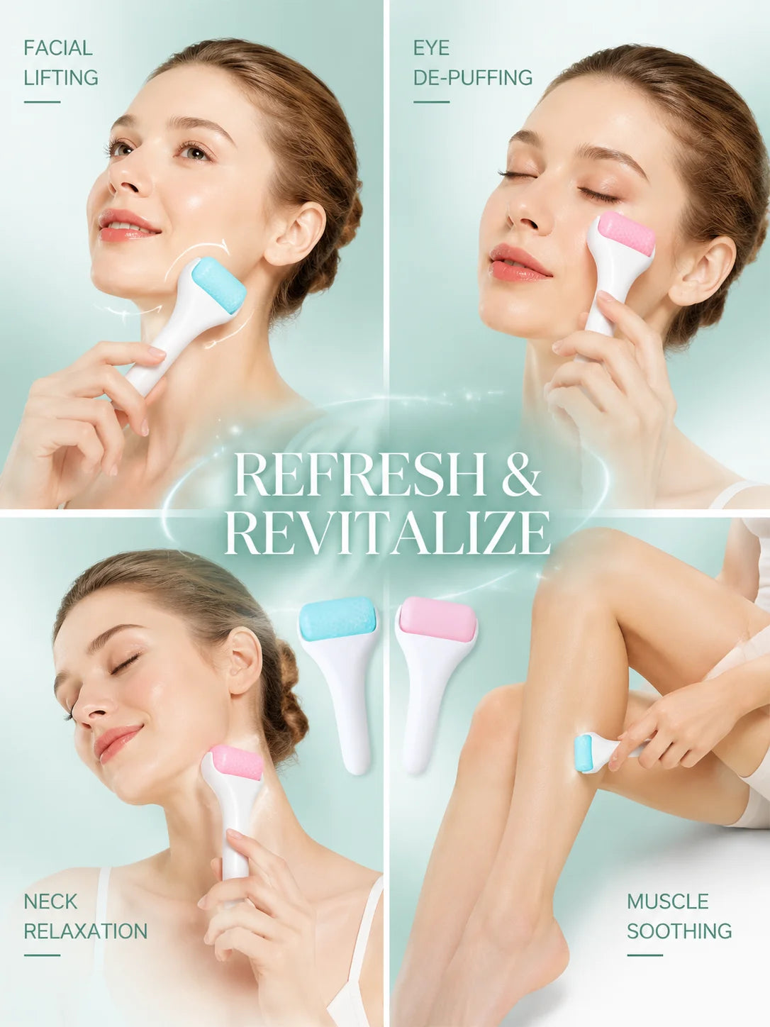 Ice Face Roller for Face and Eyes Therapy Skin Care