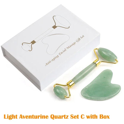 Jade Roller Gua Sha Set
