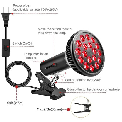 Red Light Therapy Lamp