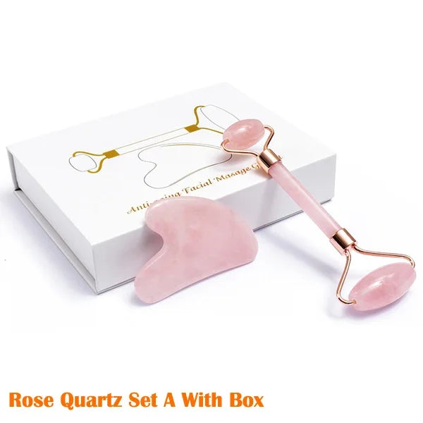 Jade Roller Gua Sha Set