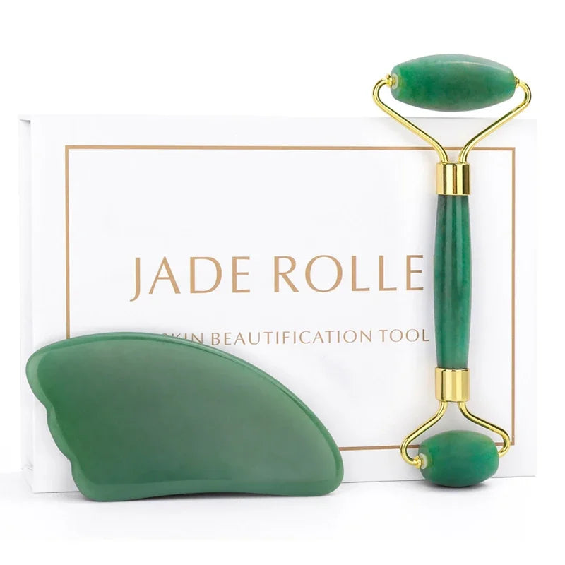 Jade Roller Gua Sha Set