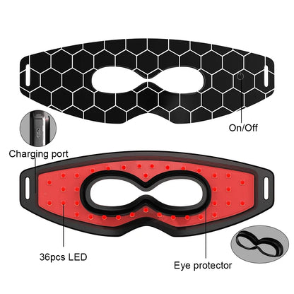 LED Red Light Eye Mask