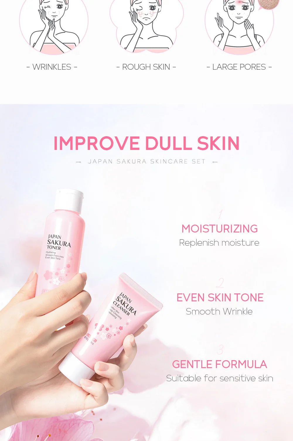 LAIKOU Sakura 5pcs Skin Care Kit